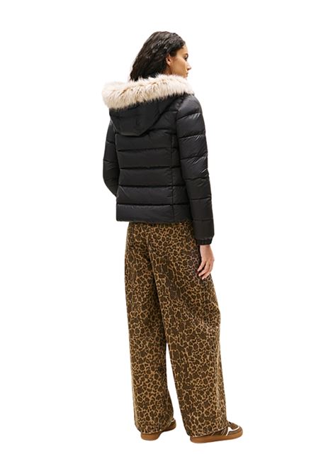 Piumino idrorepellente lucido NERO Tommy Hilfiger | DW0DW18312BDS